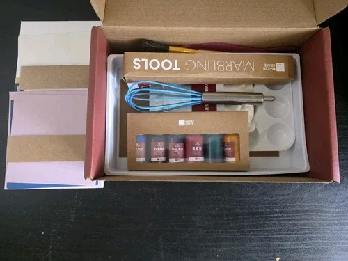 Kiwi Co Maker Crate Marbled Paper Designs Ages 14 & Up NEW image indicator(3)