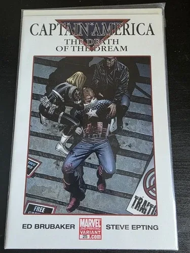 Captain America #25 Death of the Dream 2nd Print NM thumbnail