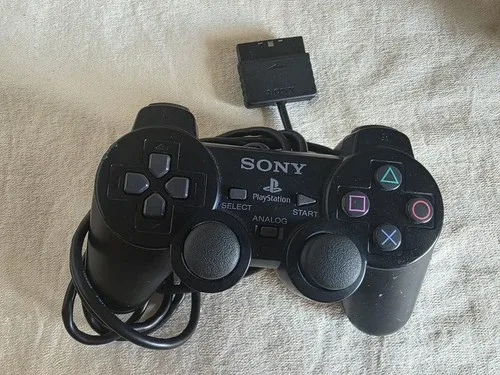 Genuine OEM Sony PS2 DualShock Controller Black thumbnail