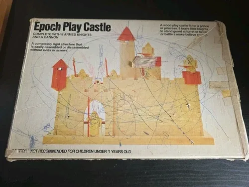 Epoch Play Castle & House Vintage 70s Japan Toy Complete READ image indicator(6)