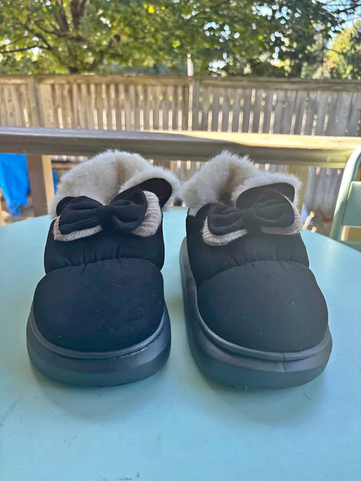 fluffy shoes