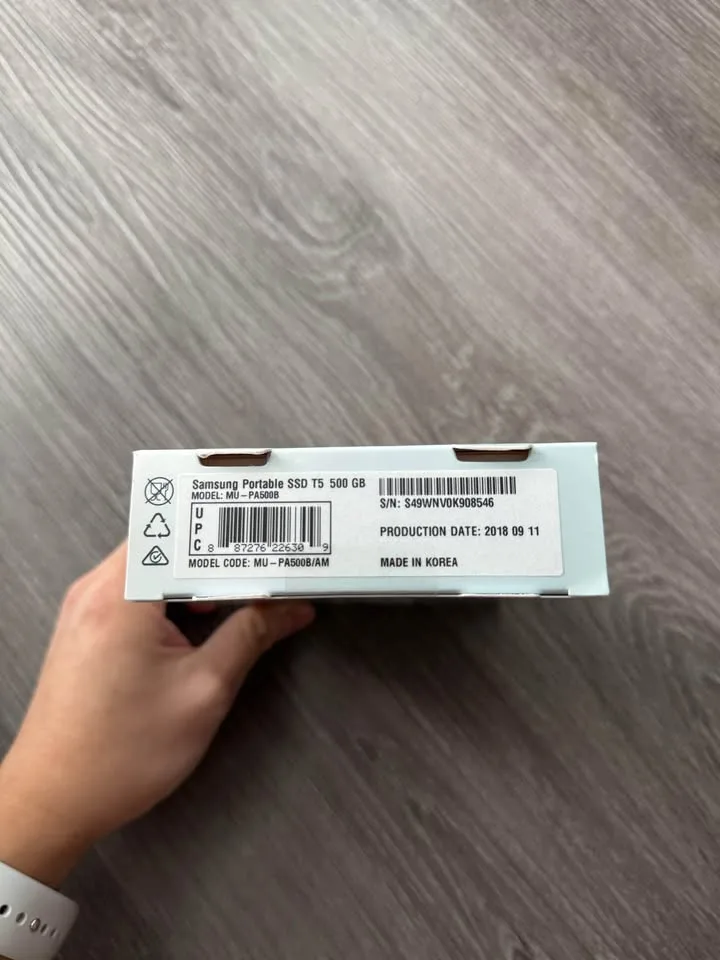 Samsung t5 500gb SSD (blue) image indicator(3)
