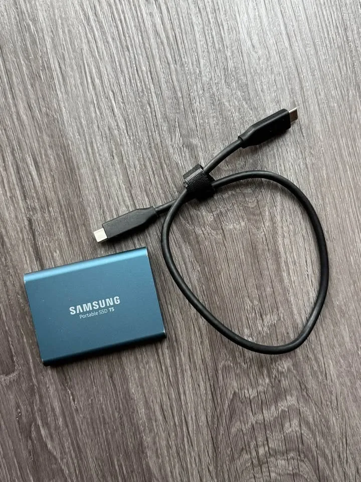Samsung t5 500gb SSD (blue) image indicator(4)