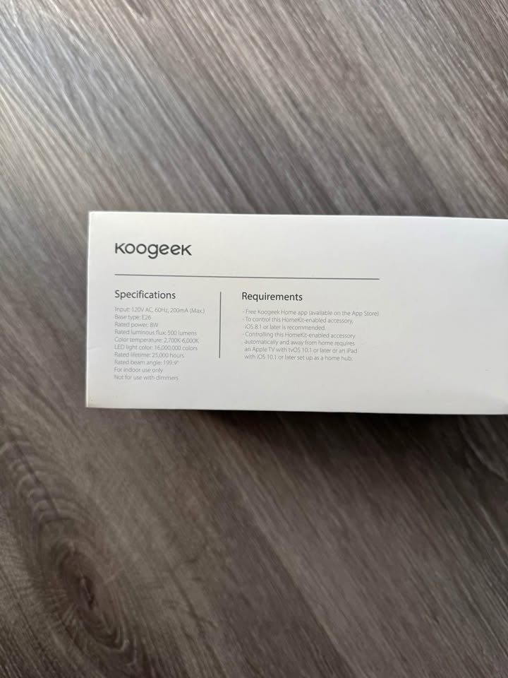 Koogeek Homekit support light bulb (LB1) - photo 3