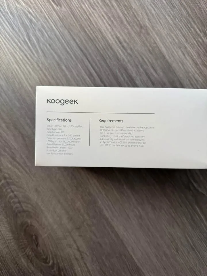 Koogeek Homekit support light bulb (LB1) image indicator(3)