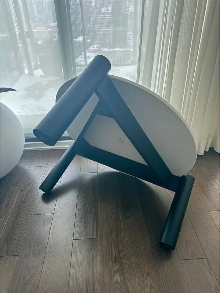 Table À Plateau, Cassina design, Italy, white marble (29"), coff image indicator(8)