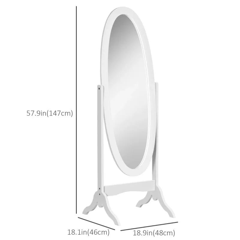 New Floor Standing Mirror Full Length Mirror with Adjustable Ang image indicator(2)