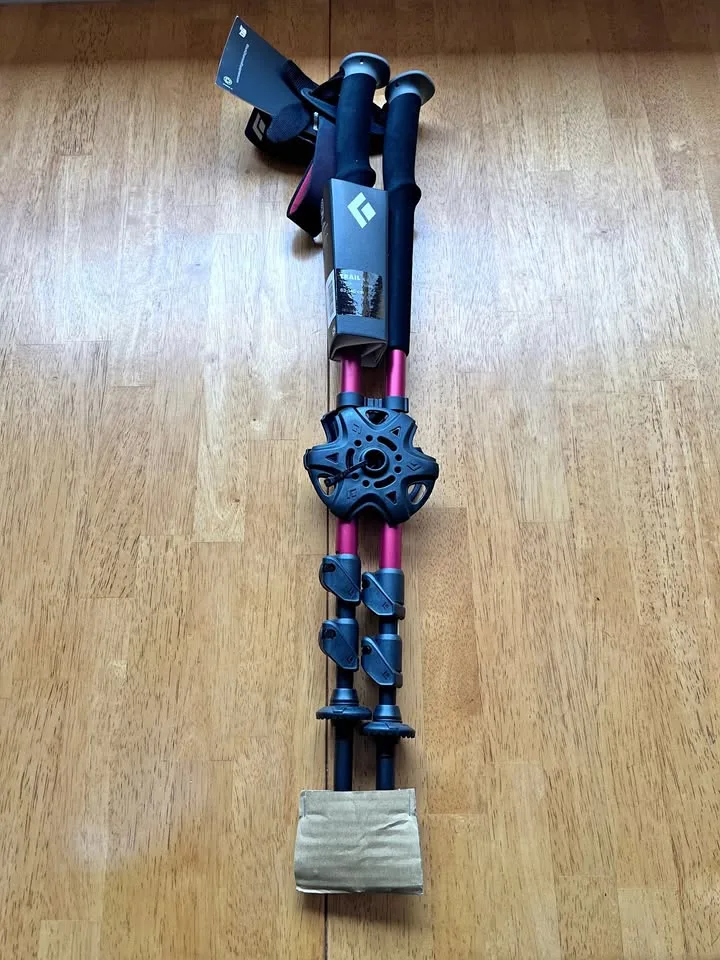 Black Diamond Trail Trekking Poles, Red thumbnail