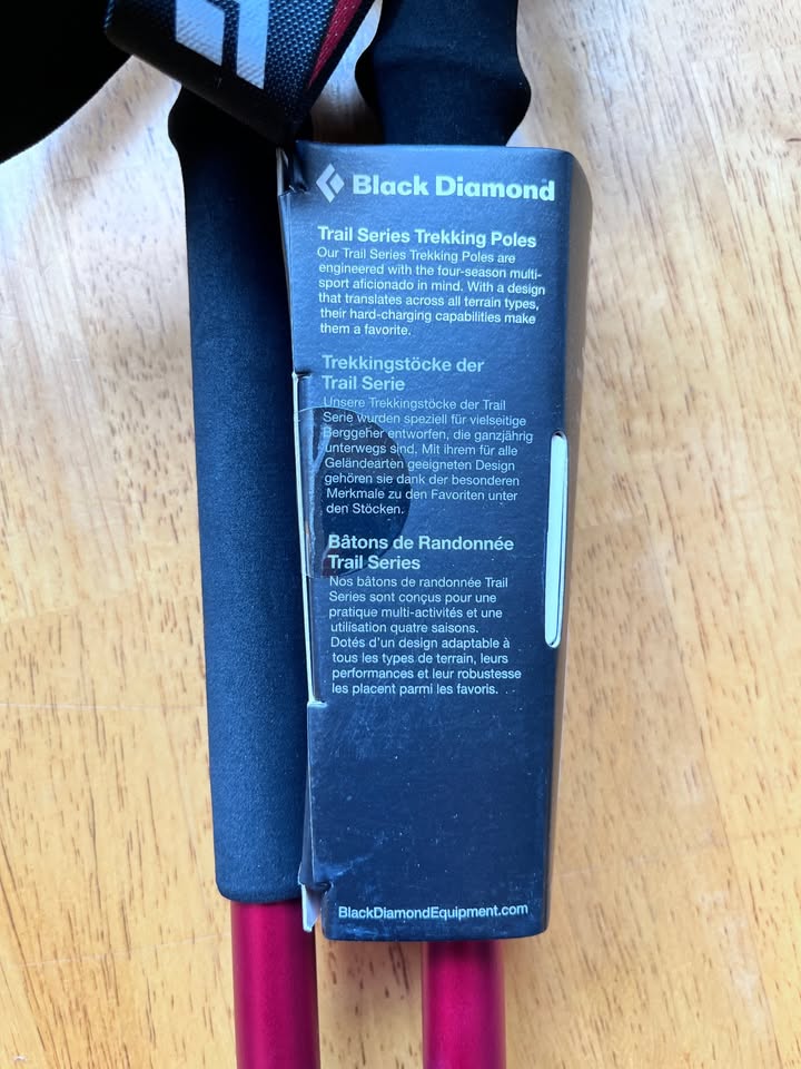 Black Diamond Trail Trekking Poles, Red - photo 3