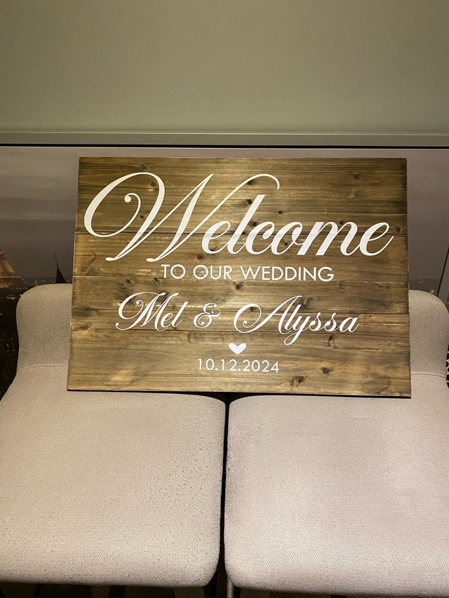 wedding decor #1 - signage