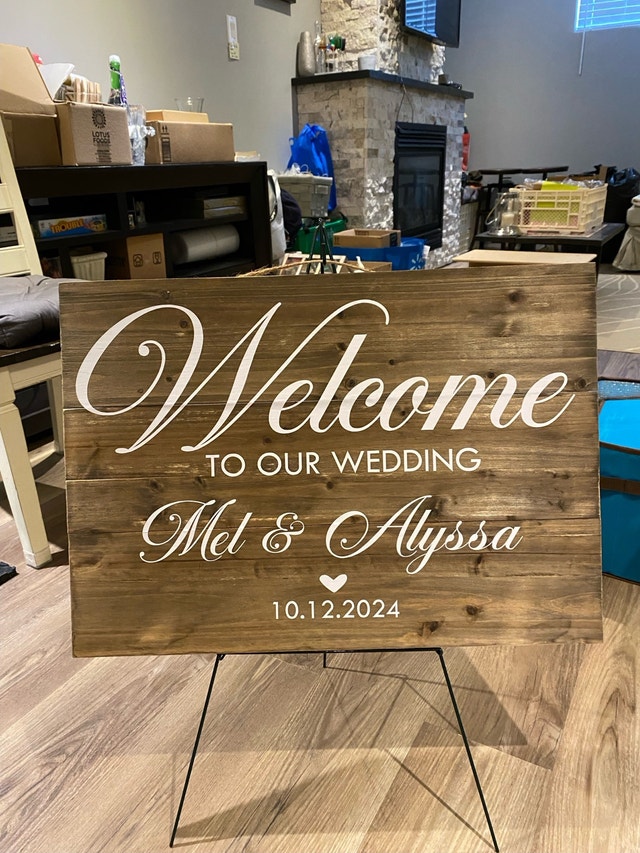wedding decor #1 - signage - photo 2