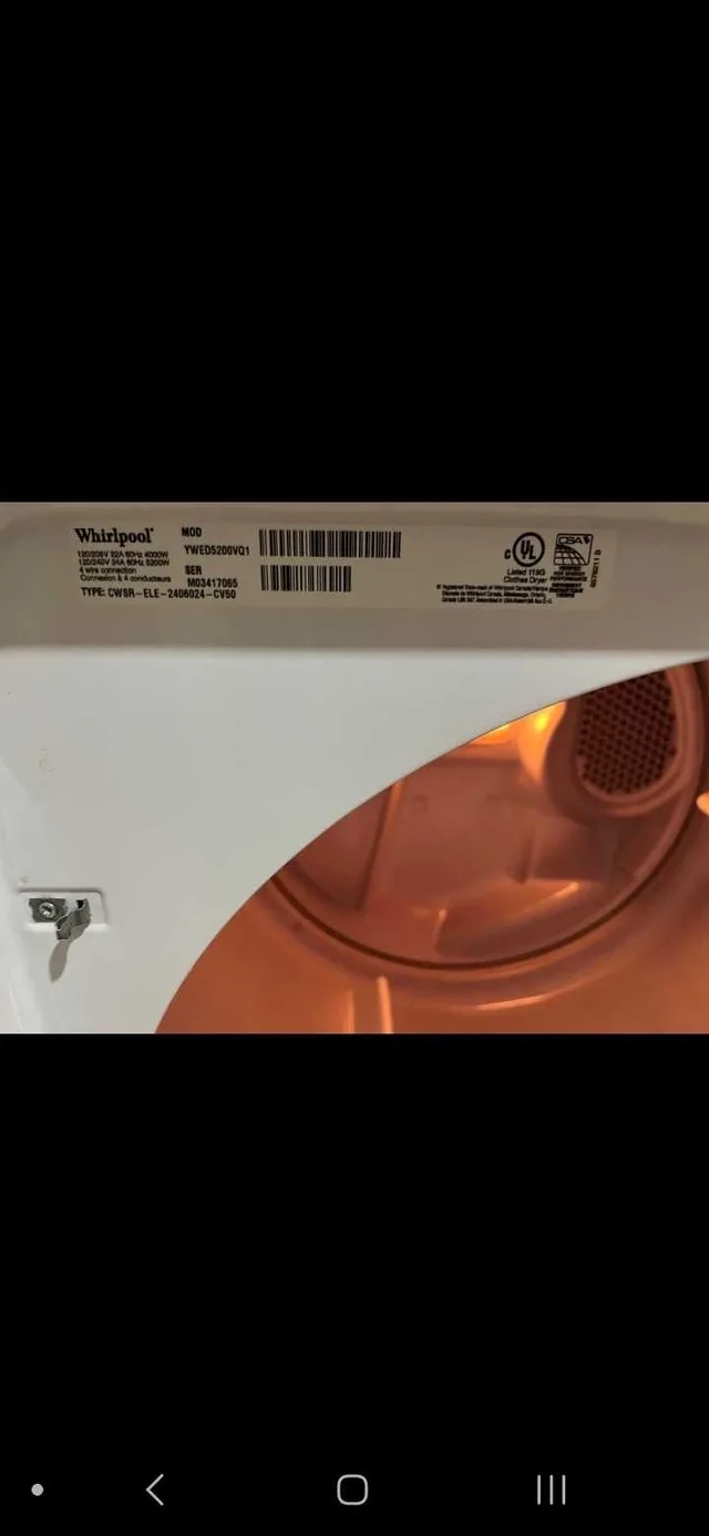 Whirlpool Washer & Dryer image indicator(2)