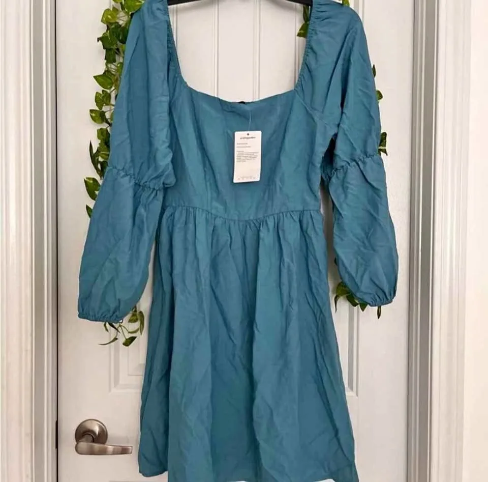 Puffed Sleeve Babydoll Dress