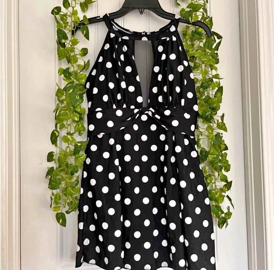 Polka Dot One Piece Swimsuit