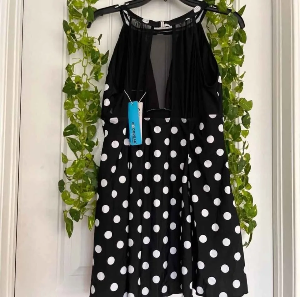 Polka Dot One Piece Swimsuit image indicator(4)