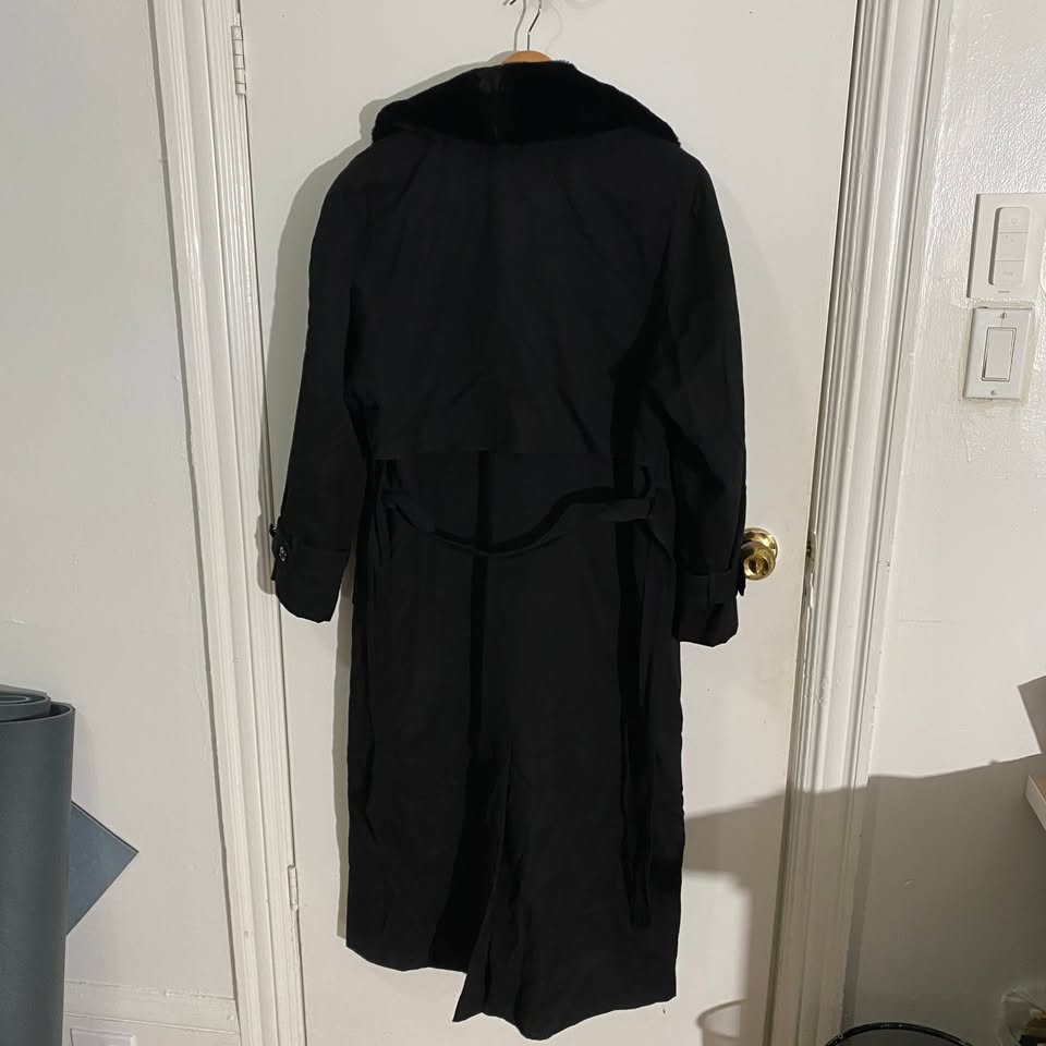 Vintage Wool Full Length Lined Coat/Trench - photo 2