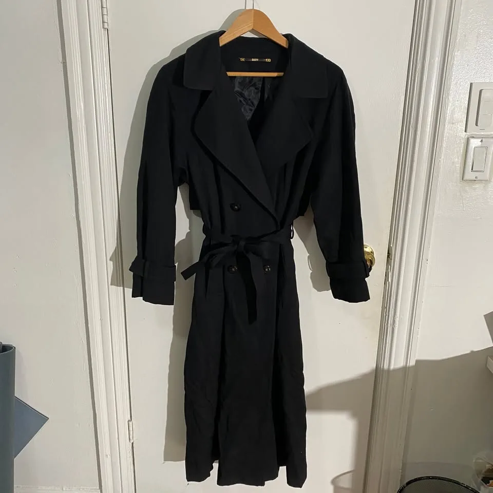 Vintage Wool Full Length Lined Coat/Trench image indicator(3)