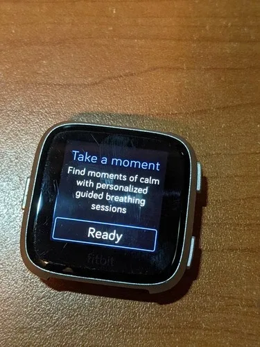 Fitbit Versa 1, Health Fitness Smartwatch W/ Charger image indicator(6)