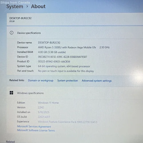 Lenovo L340 - 81LW Laptop with new charger. image indicator(6)