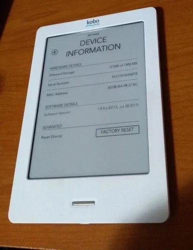 Kobo N905 Touch E-Reader 6" WiFi + Case image indicator(2)