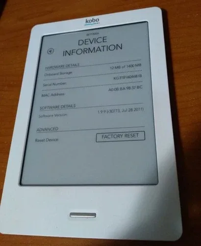 Kobo N905 Touch E-Reader 6" WiFi + Case image indicator(3)