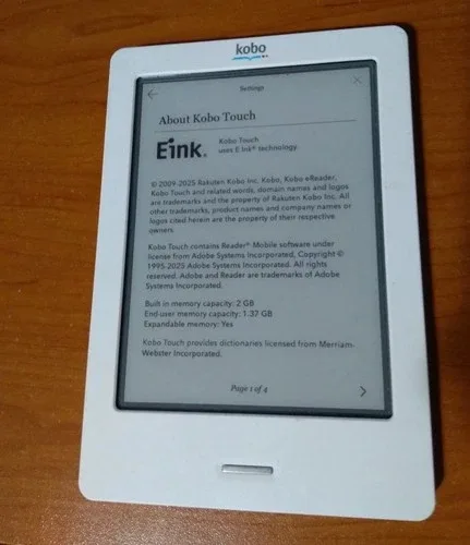 Kobo N905 Touch E-Reader 6" WiFi w/ Case image indicator(2)