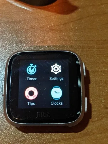 Fitbit Versa 1, Health Fitness Smartwatch W/ Charger image indicator(8)