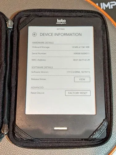 Kobo N905 Touch E-Reader 6" Display + Case image indicator(6)