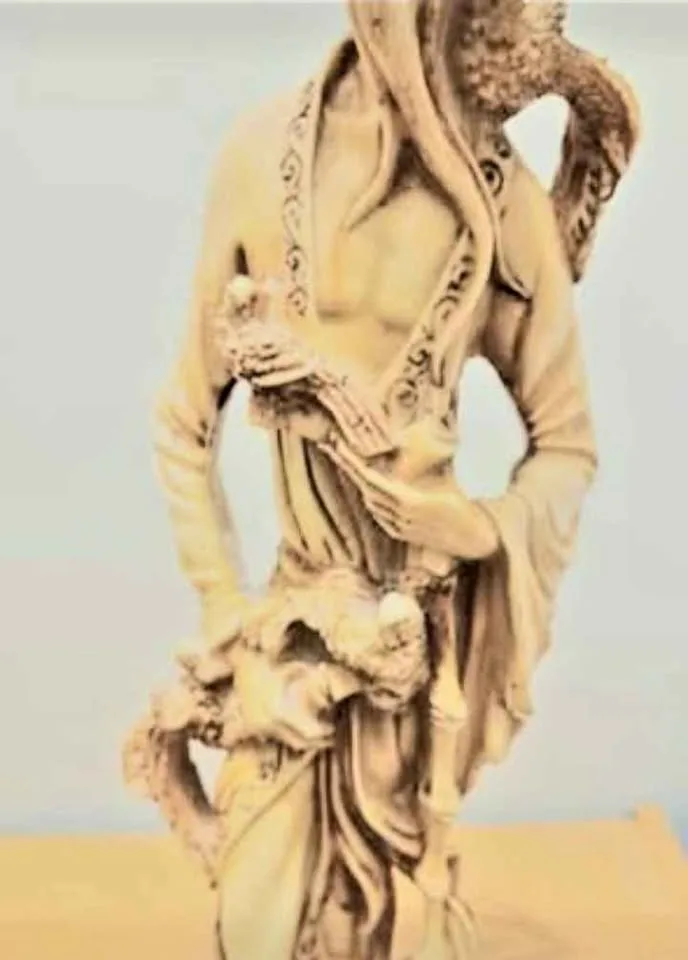 18" Chinese Hand Carved Statue image indicator(7)