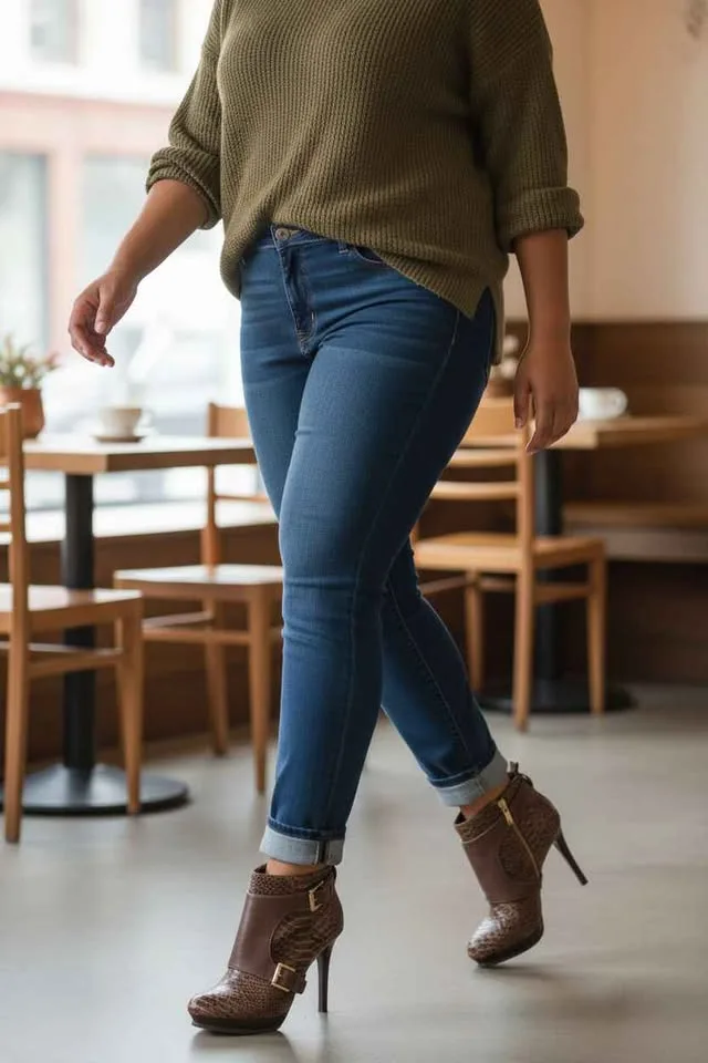 Michael Kors brown heeled Boots 7.5 image indicator(2)