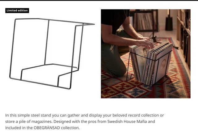 IKEA Steel Stand for records