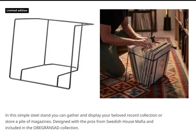 IKEA Steel Stand for records