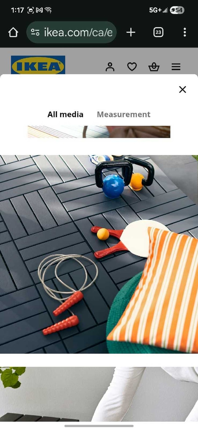 IKEA Runnen Grey Deck Tiles - photo 3