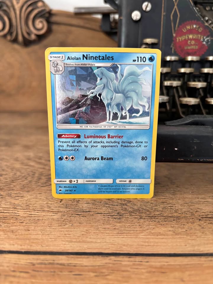Pokemon Alolan Ninetales Cracked Ice Holo