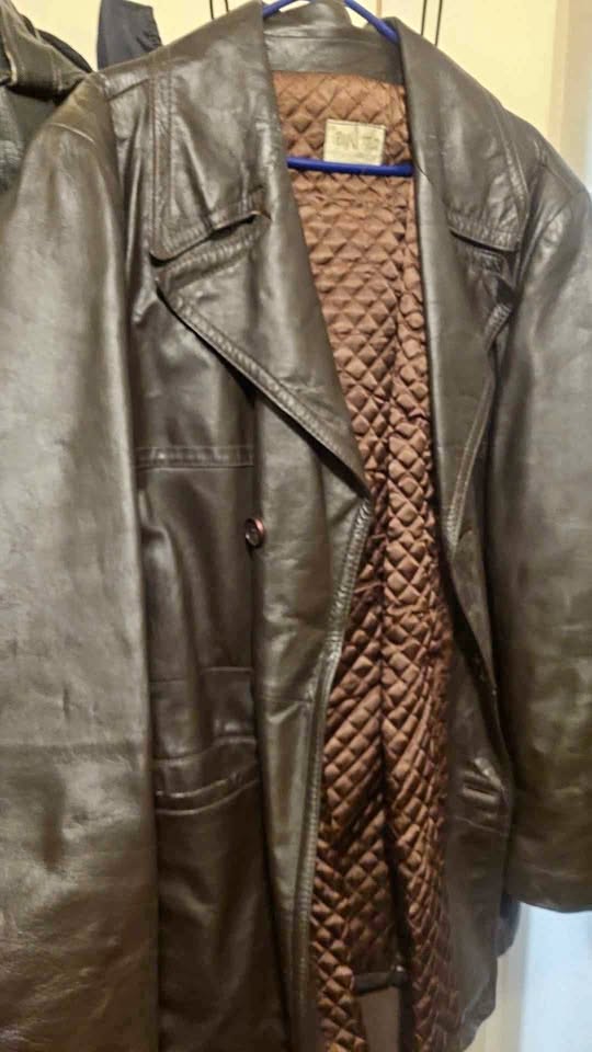 Leather coat
