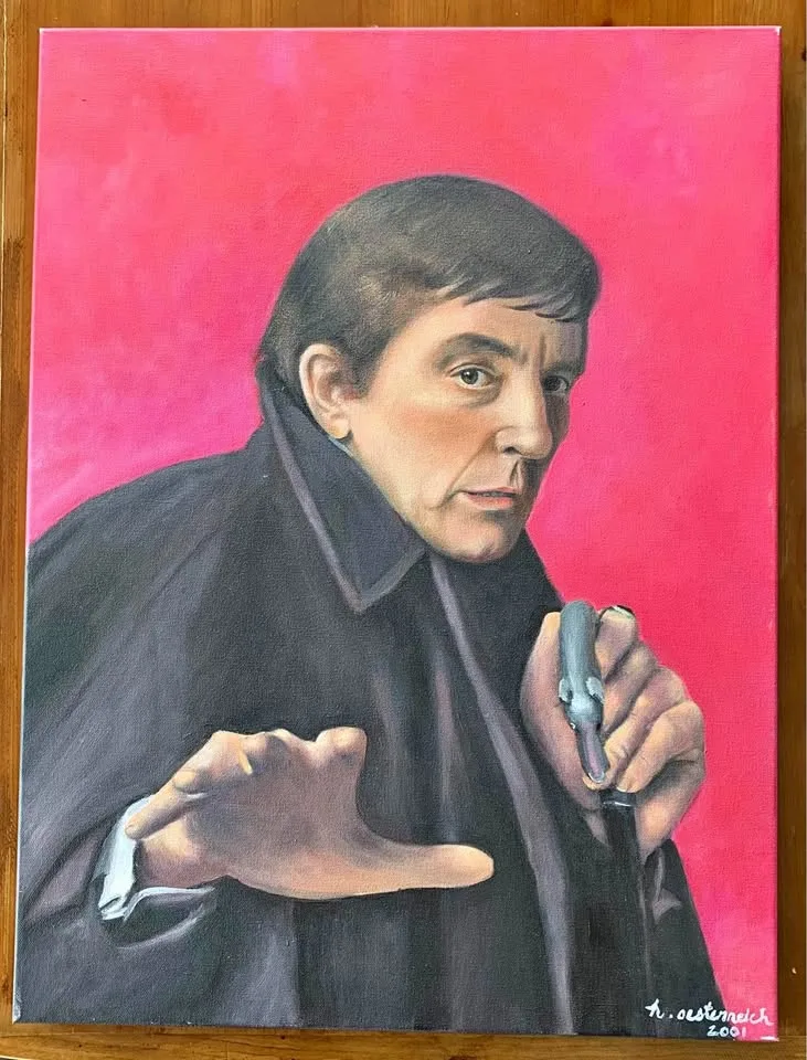 Portrait of Barnabas Collins (Dark Shadows) - Oil on Canvas