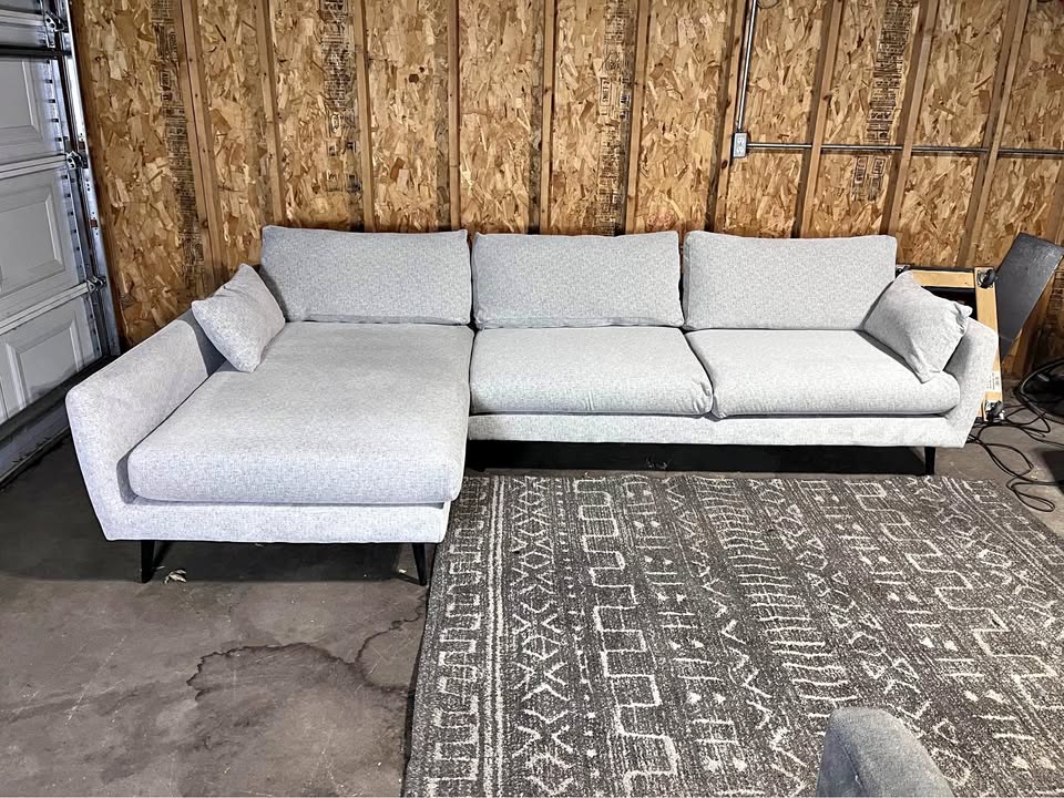 FREE DELIVERY - Gray Sectional Sofa