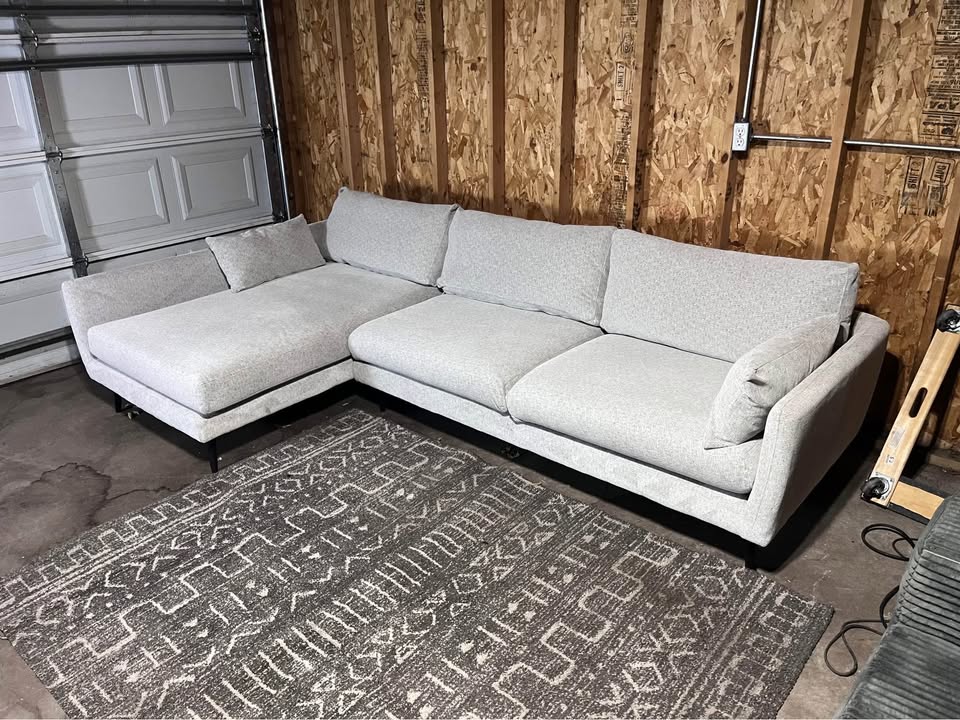 FREE DELIVERY - Gray Sectional Sofa - photo 2