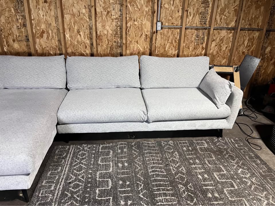 FREE DELIVERY - Gray Sectional Sofa - photo 3