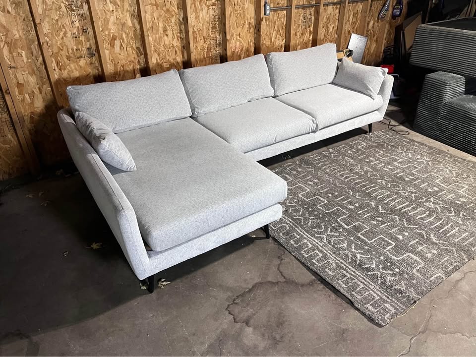 FREE DELIVERY - Gray Sectional Sofa - photo 5