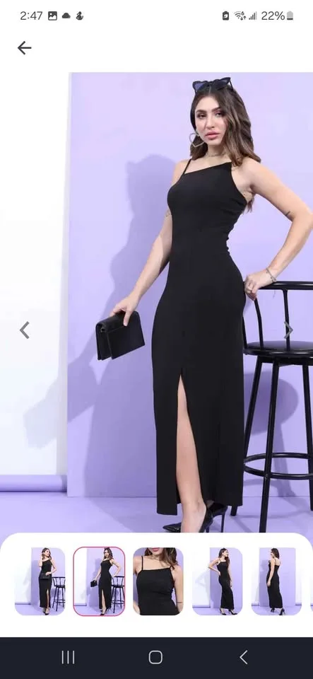 Black long Dress image indicator(2)