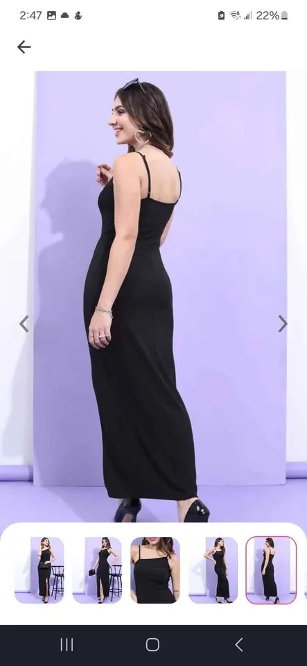 Black long Dress image indicator(5)