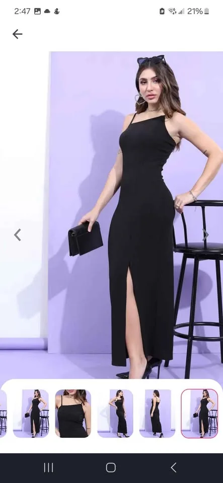 Black long Dress image indicator(6)