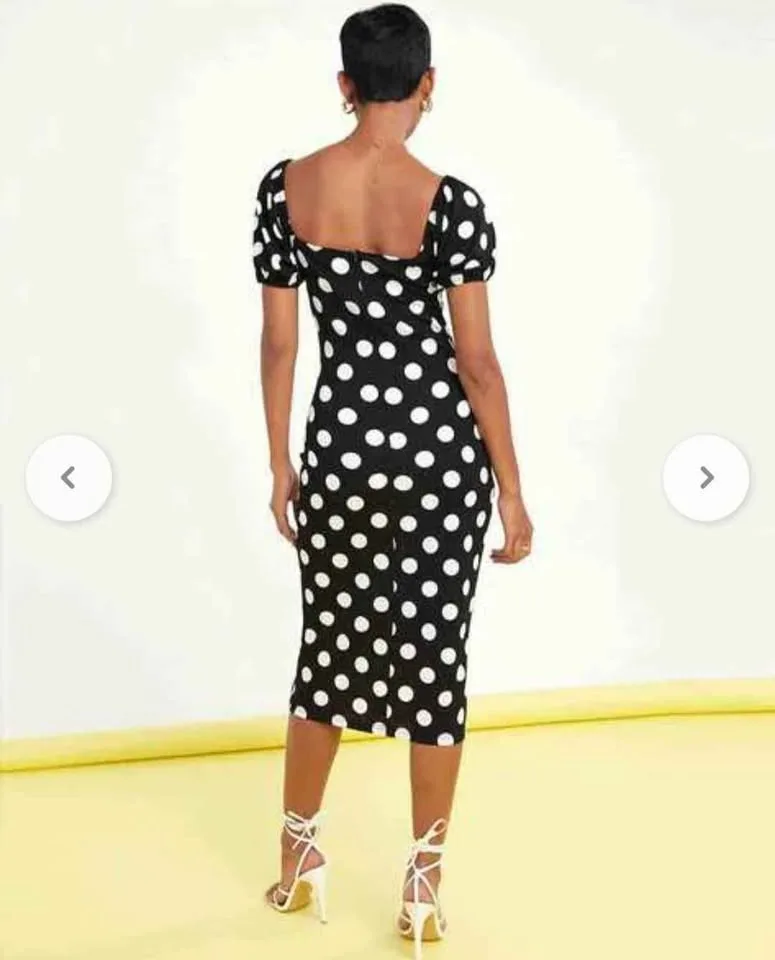Black Polka Dot Dress image indicator(2)