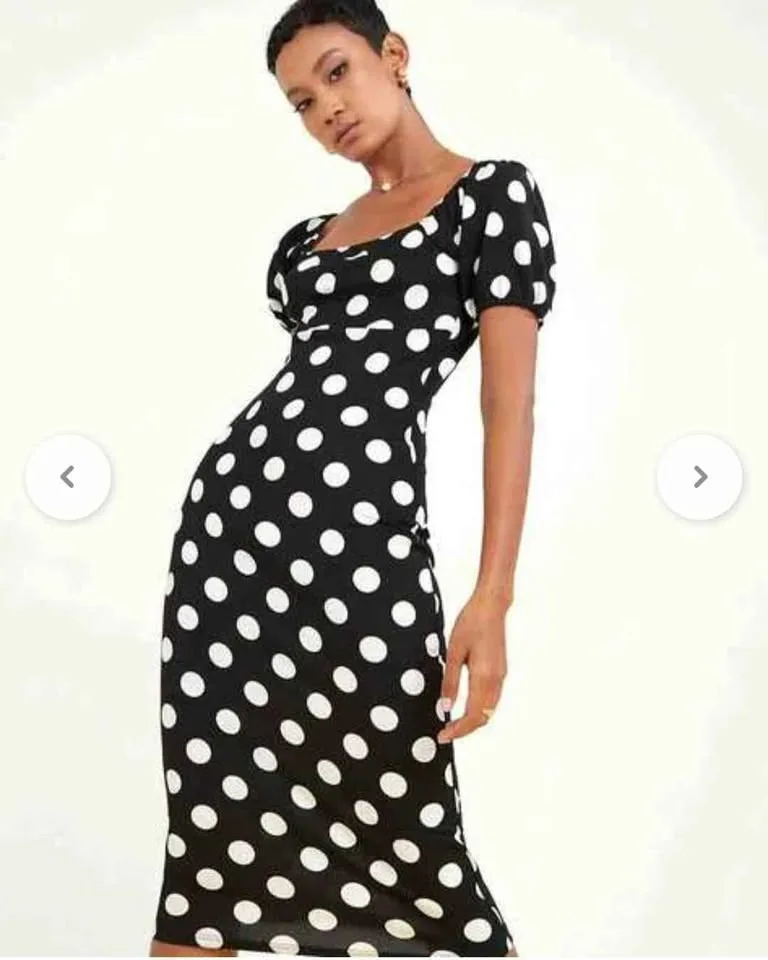 Black Polka Dot Dress image indicator(3)