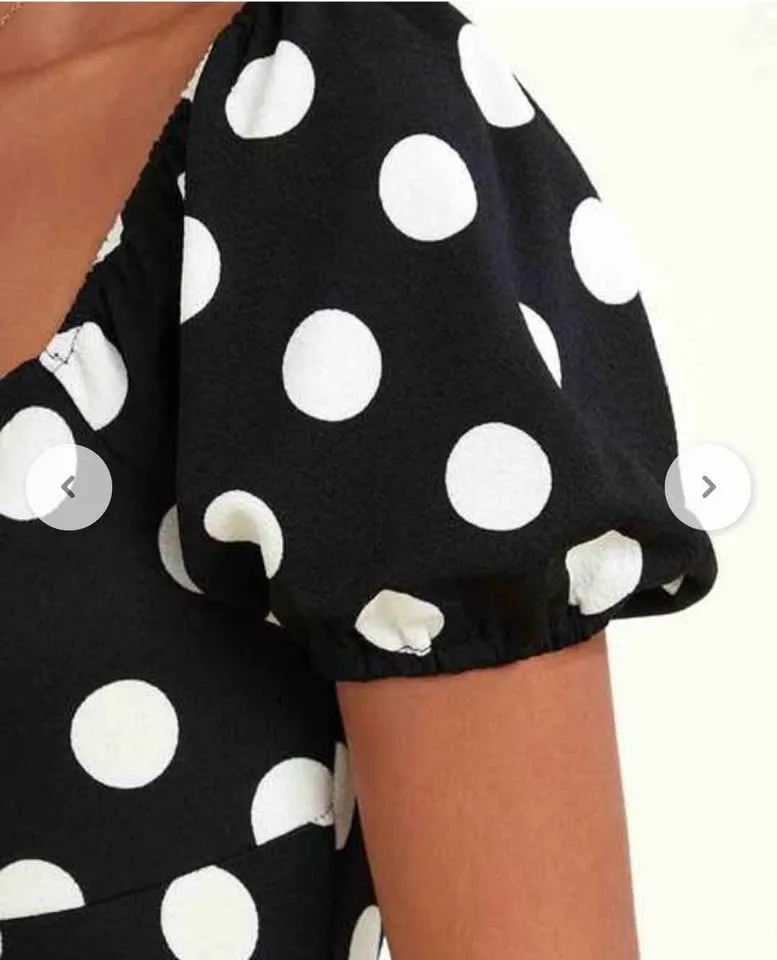 Black Polka Dot Dress image indicator(4)