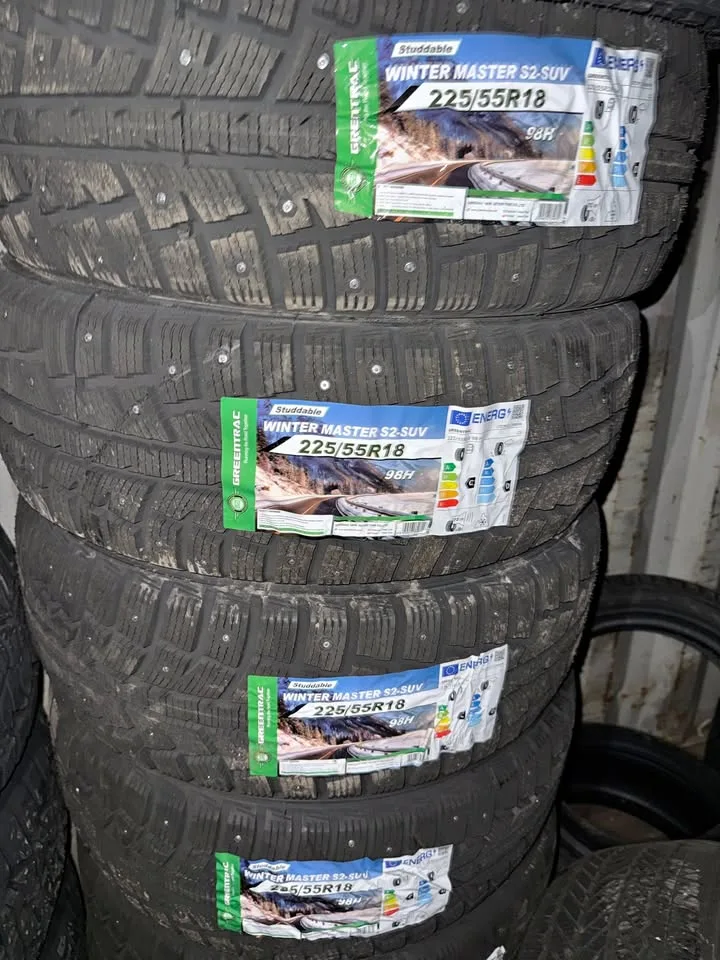 225 55 18 greentrac studded winter tires set of 4 brand new tire thumbnail