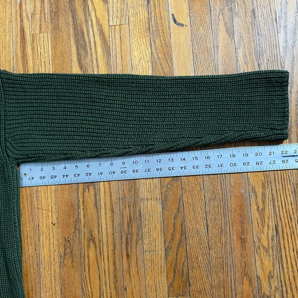 Etudes Studio Wool Blend Ribbed Knit Sweater- green image indicator(8)