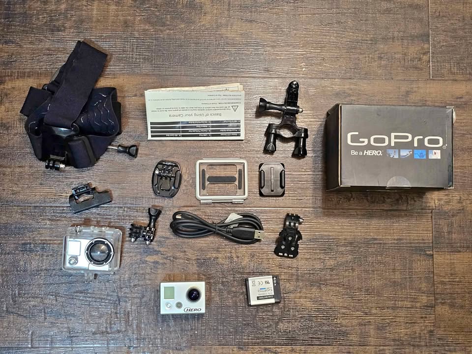 GoPro HD HERO 960 with accessories