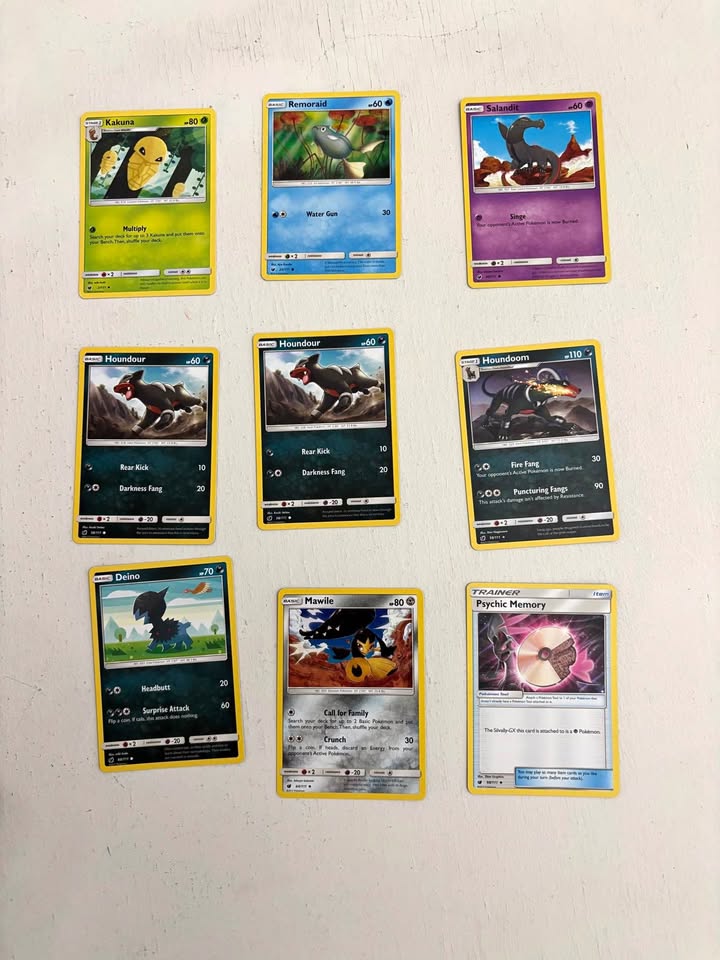 Pokémon Trading Cards Crimson Invasion 8/111, 9 total cards